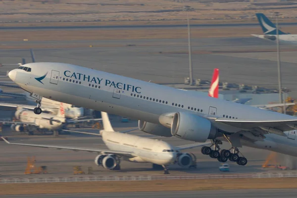 Cathay Pacific Boeing Hong Kong — Stock Photo, Image