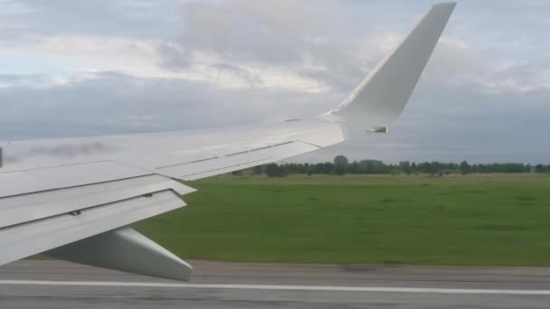 Vue de l'avion au départ — Video