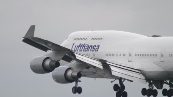 Atterraggio aereo a Francoforte — Video Stock