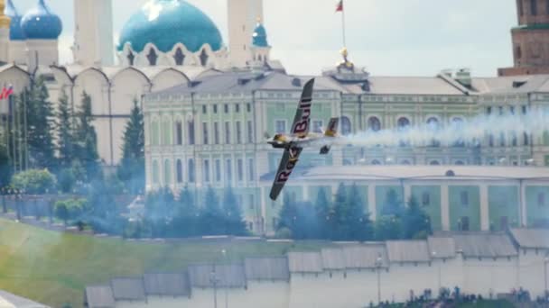 Avião de corrida no palco — Vídeo de Stock