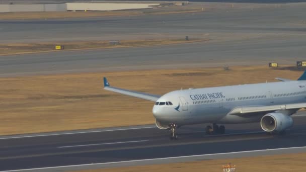 Pesawat A330 lepas landas. — Stok Video