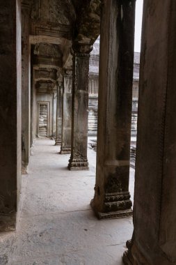 Kamboçya. Angkor Wat 02,2019 Saray 'ın parçaları. Sights.
