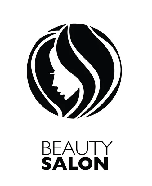 Ilustración Mujer Con Pelo Hermoso Puede Utilizar Como Logotipo Para — Vector de stock