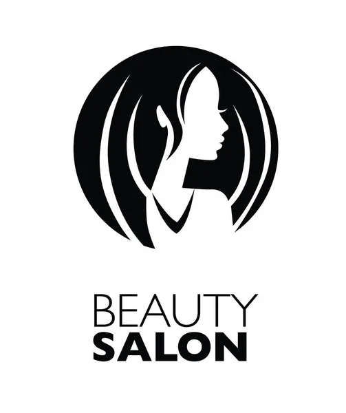 Obrázek Ženy Krásnými Vlasy Lze Použít Jako Logo Pro Kosmetický — Stockový vektor