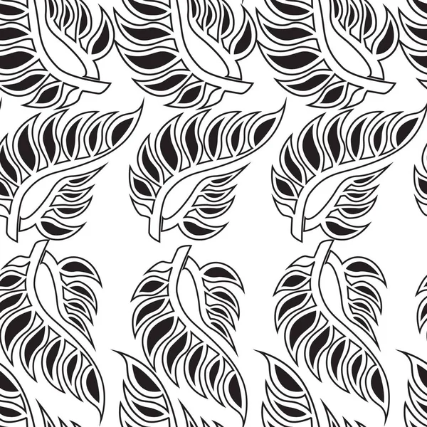 Motif Floral Vectoriel Sans Couture Avec Des Feuilles Fond Automne — Image vectorielle