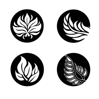 Vector set of leafs design elements