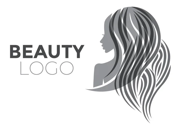 Ilustración Mujer Con Pelo Hermoso Puede Utilizar Como Logotipo Para — Archivo Imágenes Vectoriales