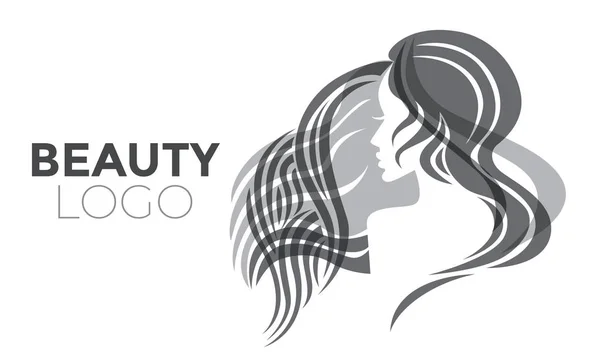 Ilustración Mujer Con Pelo Hermoso Puede Utilizar Como Logotipo Para — Archivo Imágenes Vectoriales