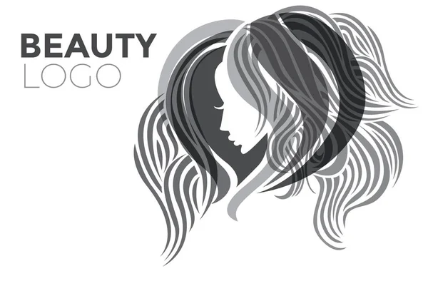 Ilustración Mujer Con Pelo Hermoso Puede Utilizar Como Logotipo Para — Archivo Imágenes Vectoriales