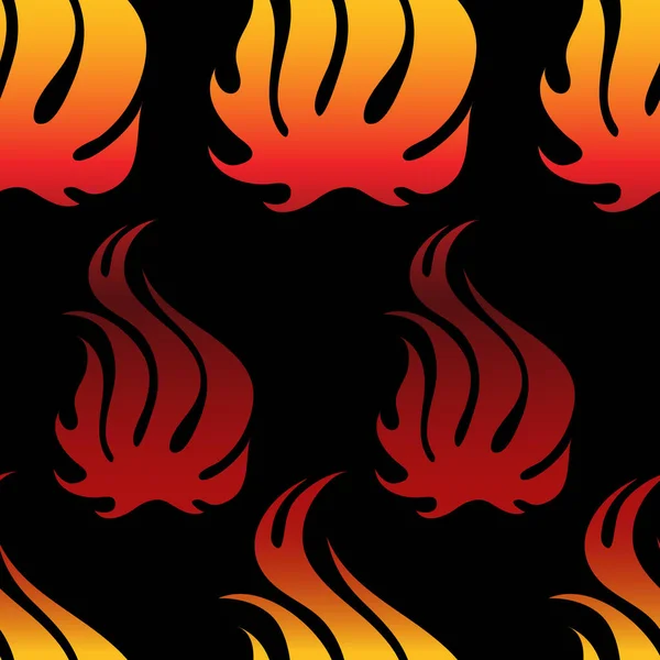 Sorunsuz Vektör Desen Ateşle — Stok Vektör