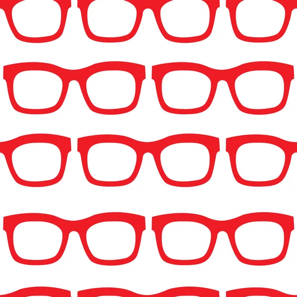 Vektor Nahtlose Muster Von Stilvollen Brillen Mode Illustration Hintergrund — Stockvektor