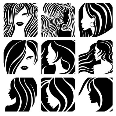 kadın Illüstrasyonları seti