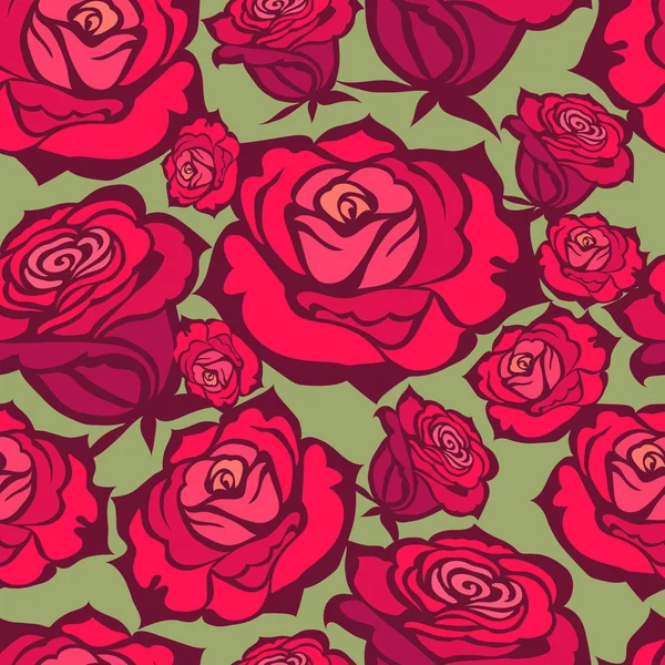 Modèle de roses — Image vectorielle