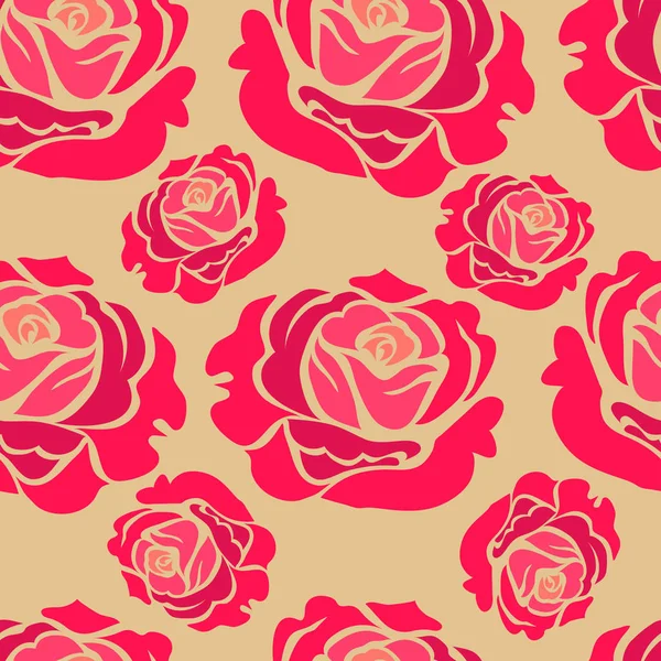Μοτίβο από τριαντάφυλλα — Διανυσματικό Αρχείο