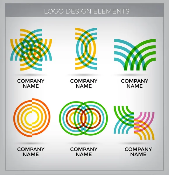 Logo tasarım kümesi — Stok Vektör