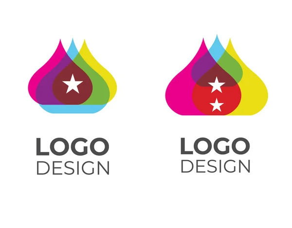 Vektorová Barva Abstraktní Moderní Logo Logotyp Symbol — Stockový vektor