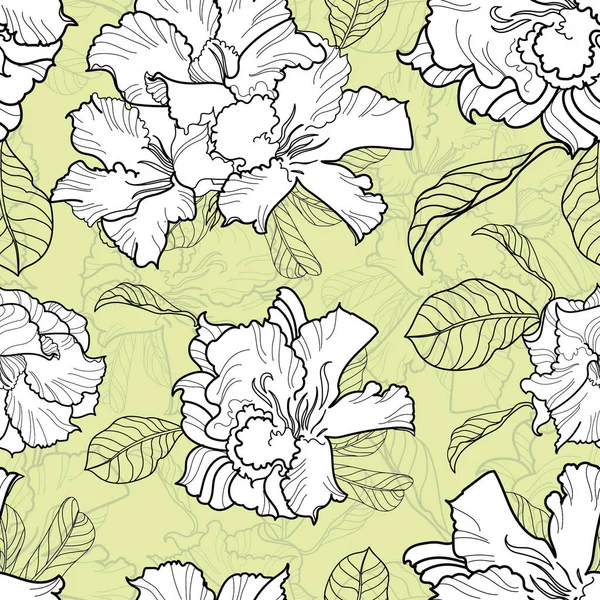 Conjunto Vetorial Plantas Naturais Elementos Design Flores Ilustração Estoque Flores — Vetor de Stock