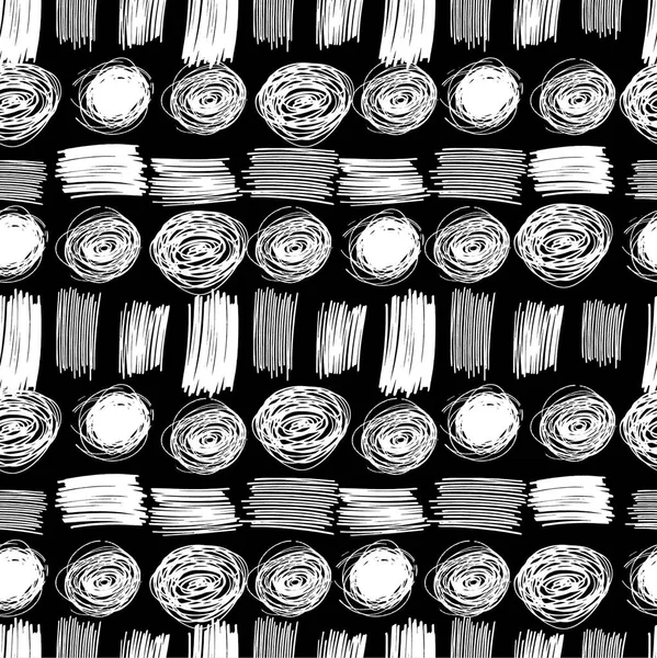 Вектор Рука Намальована Безшовним Фоном Ілюстрація Абстрактним Візерунком Стокова Ілюстрація — стоковий вектор