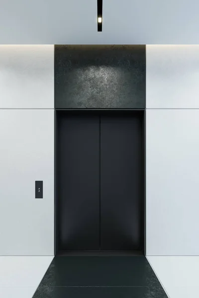 사무실 로비에 현대식 엘리베이터 렌더링 — 스톡 사진