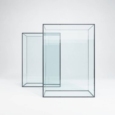 Çatı katının içine metal askı döşemesi, 3 boyutlu.