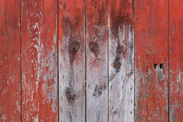 Red painted wooden planks texture — Stock Photo, Image