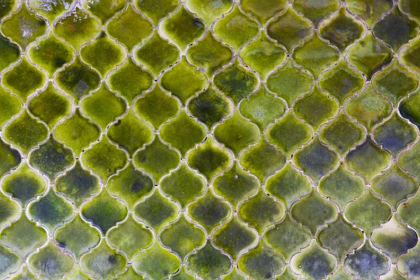 Grønn flislegging av gulv – stockfoto