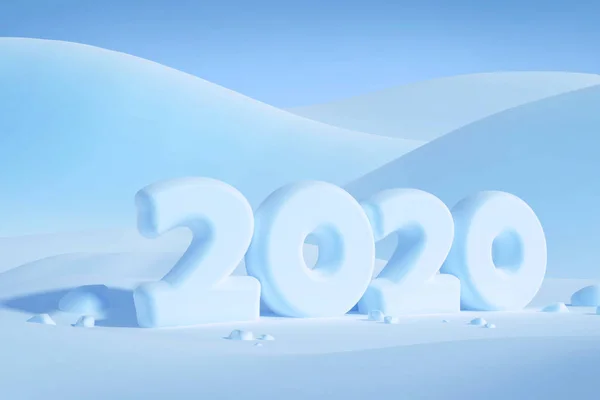 2020 Bonne année fond de conception créative ou carte de vœux — Photo