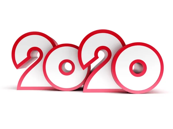 2020 Happy New Year creatief ontwerp achtergrond of wenskaart — Stockfoto