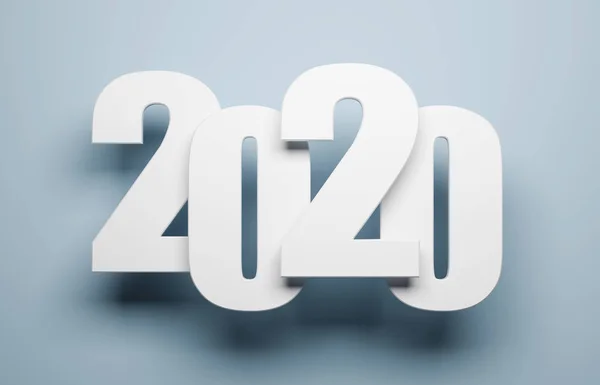 2020 Happy New Year creatief ontwerp achtergrond of wenskaart — Stockfoto