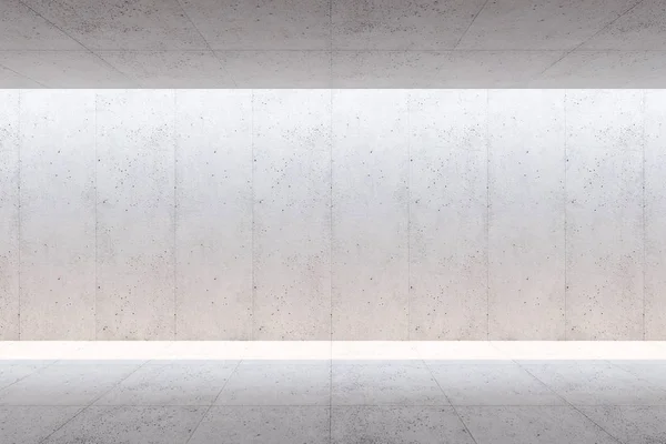 Порожній бетонний простір інтер'єр, 3d рендеринг — стокове фото