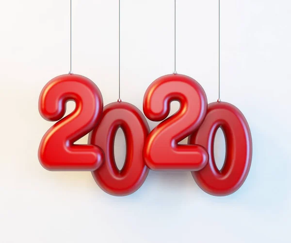 2020 Feliz año nuevo fondo de diseño creativo o tarjeta de felicitación —  Fotos de Stock
