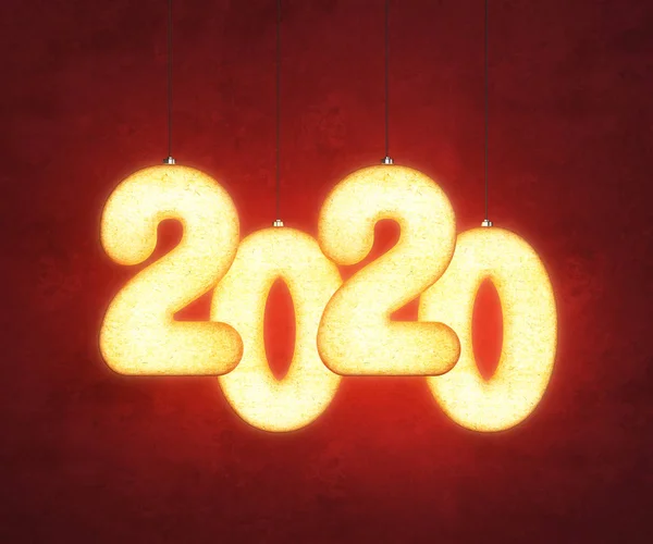 2020 Happy new year creative design background atau greeting card — Stok Foto