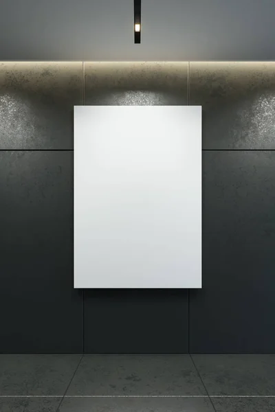 Blank picture frame on the wall, 3d rendering — Stock Photo, Image