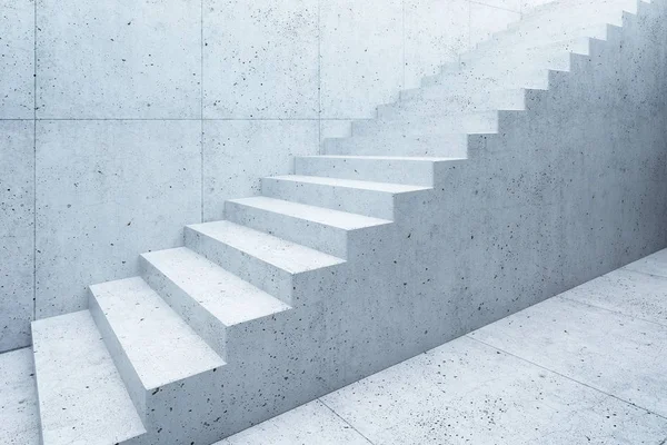 Espaço de concreto em branco interior, 3d renderização — Fotografia de Stock
