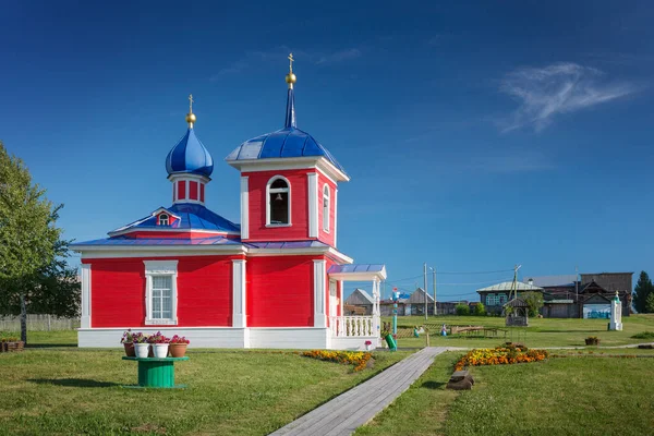 Antigua Capilla Rusa Madera Siglo Xix — Foto de Stock