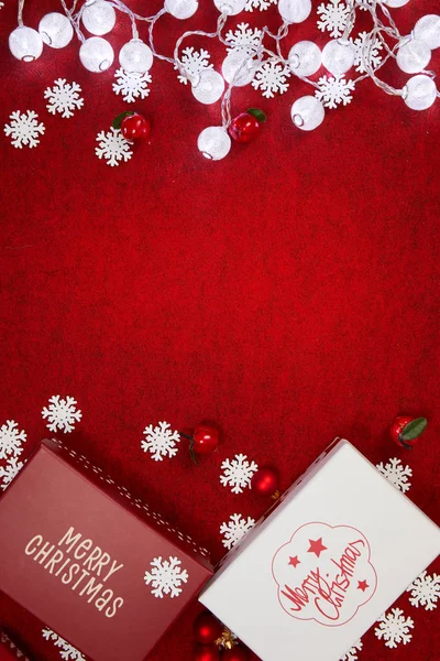 Fondo Vertical Rojo Navidad —  Fotos de Stock