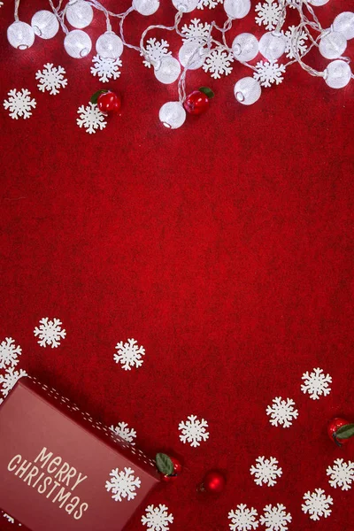 Fondo Vertical Rojo Navidad — Foto de Stock