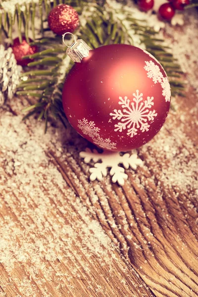 Conceito Natal Árvore Decorativa Lado Decorações Fornecimento Artesanato Foco Seletivo — Fotografia de Stock