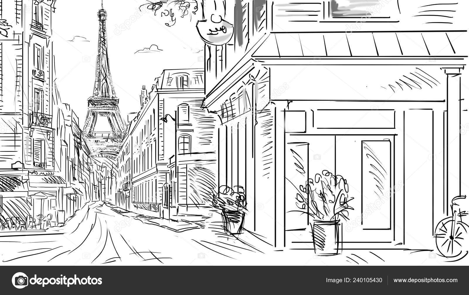 2,178 Paris Pencil Drawing Images, Stock Photos & Vectors | Shutterstock