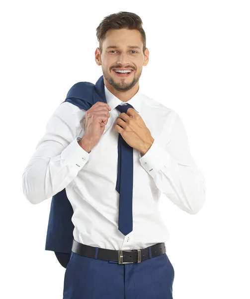 Företag Personer Och Kontoret Koncept Affärsman Kostym — Stockfoto