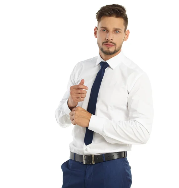 Företag Personer Och Kontoret Koncept Affärsman Kostym — Stockfoto