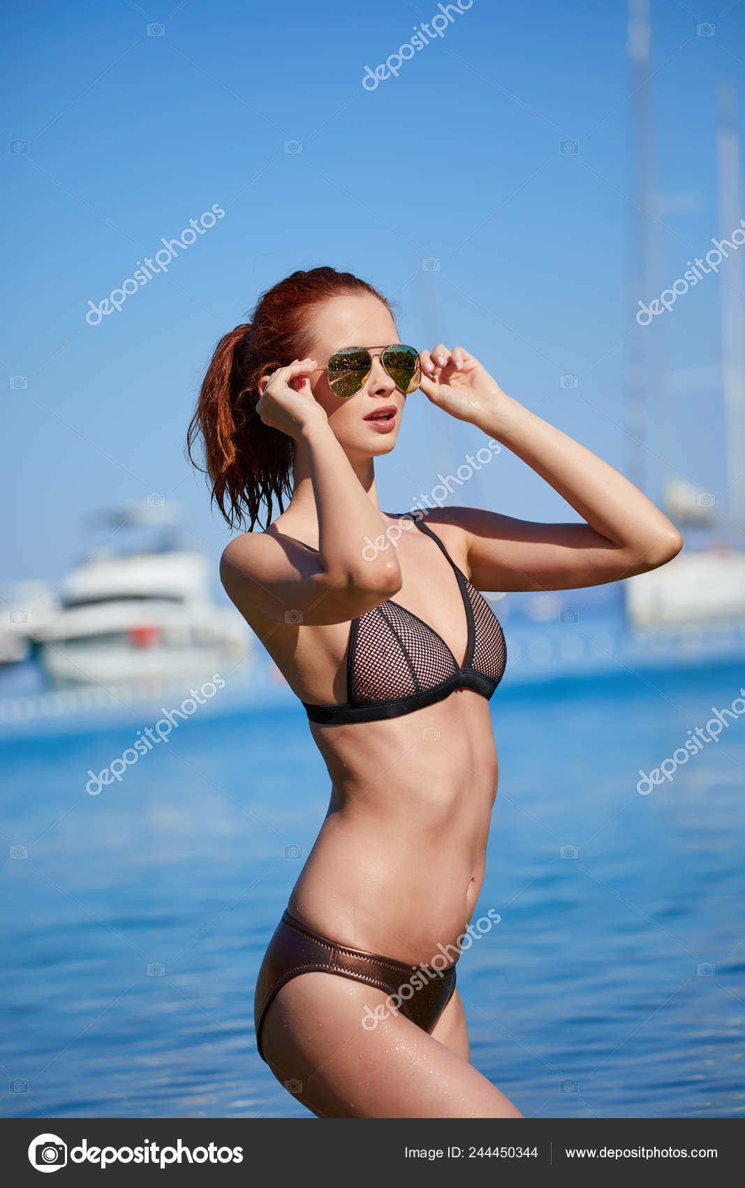 bikini ladies on the beach
