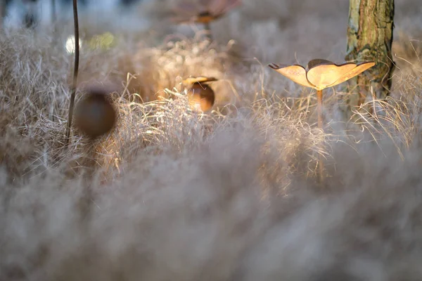 Abstrakter Hintergrund Mit Metallmohn — Stockfoto