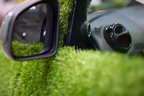 Eco transport - grass covered car.