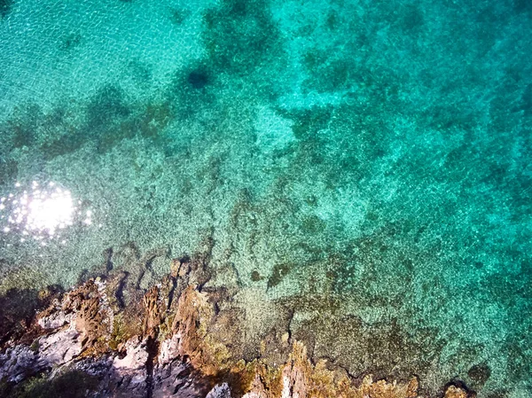 Vista Aérea Línea Costera Croacia — Foto de Stock