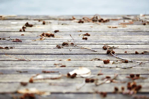 Деревянный Осенний Фон — стоковое фото
