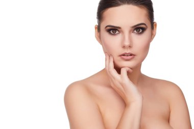 Doğal Güzellik Portresi. güzel kadın. mükemmel taze Kayak