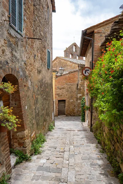Streeten Einer Kleinen Italienischen Stadt Toskana — Stockfoto