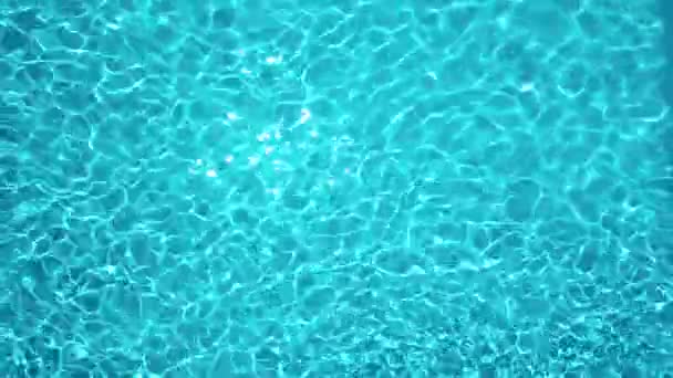 Topview from a drone over the surface of the pool — Stock Video