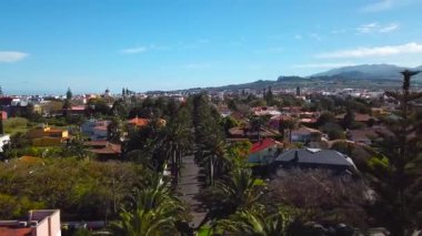 Townscape San Cristobal De La Laguna, Tenerife, Kanarya Adaları, İspanya üzerinde yükseklikten görüntülemek